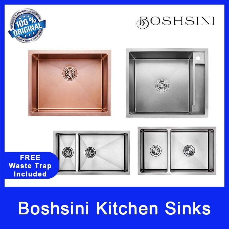 Boshsini NANO Kitchen Sink. BSQ5045, BSQ5553, BSQ5745, BSQ5745RG, BSQ6253, BSQ6253, BSQ6553, BSQ6845, BSQ6850, BSQ7345