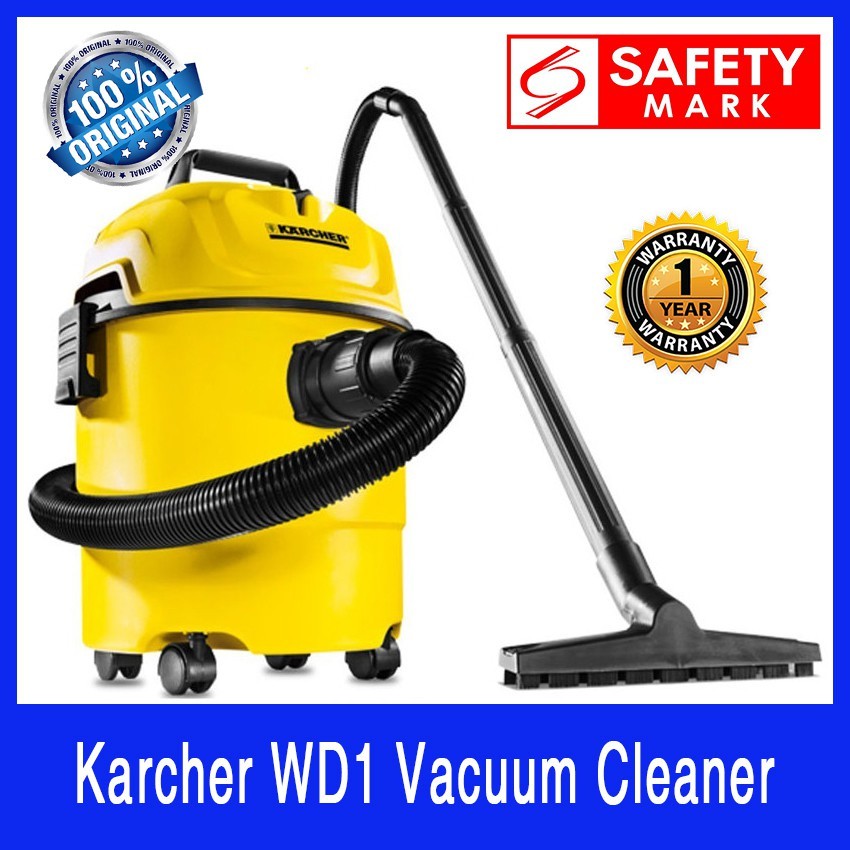 Karcher WD1 Vacuum Cleaner. Multi Purpose. Compact Design With Low Weight. With Blower Function. Safety Mark Approved.