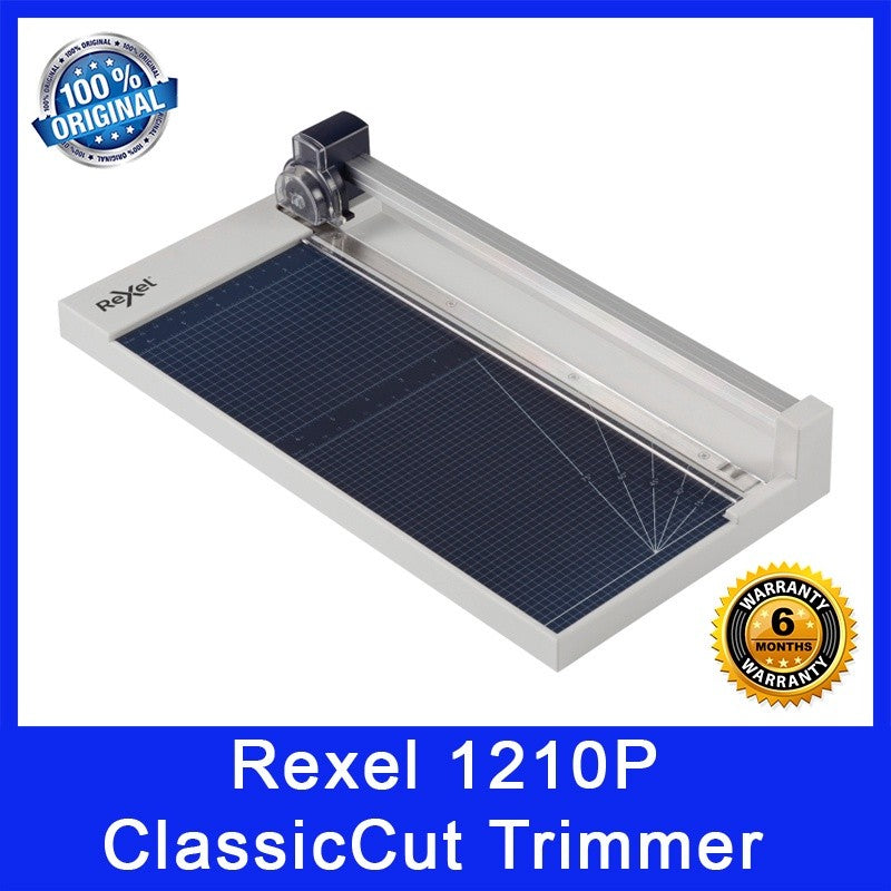 Rexel 1210P ClassicCut Trimmer. A4 Document Size. 10 Sheet Trim Capacity. Straight Trim Style. Local SG Stock.