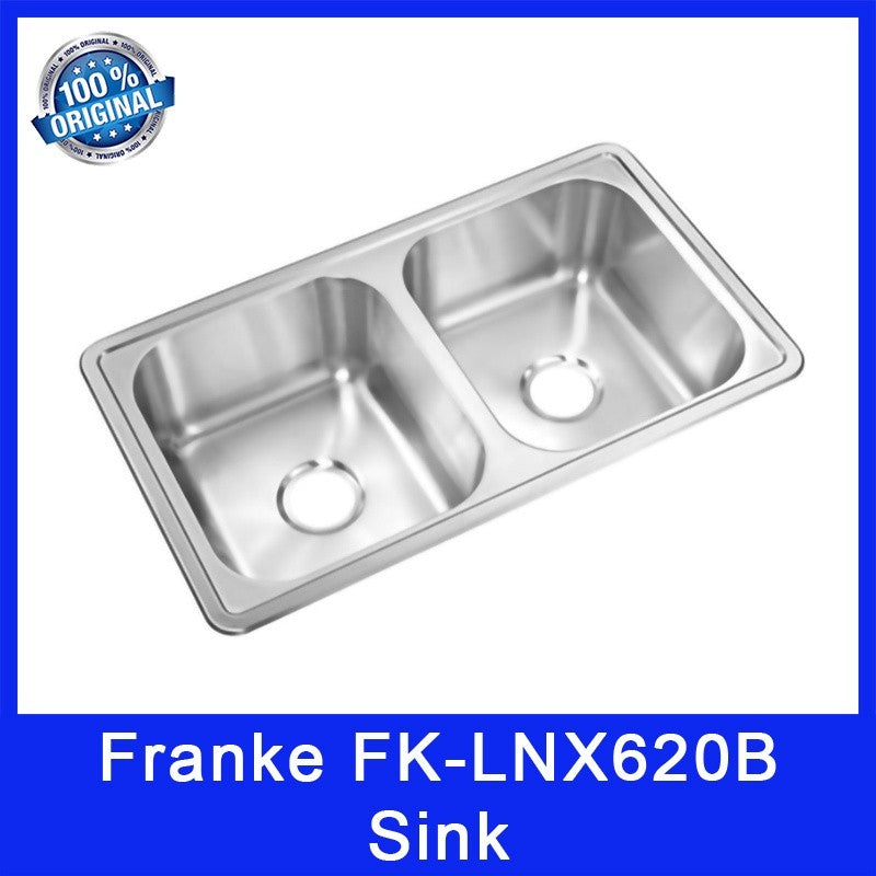 Franke LNX 620B Sink. Also known as FK-LNX620B. Stainless Steel 304. Switzerland Origin. Local SG Stock.
