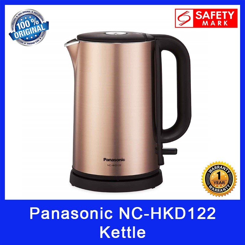 Panasonic NC-HKD122 Kettle. 1.2L Capacity. Double Layer Design. Auto Shut Off. Safety Mark Approved. 1 Year Warranty.