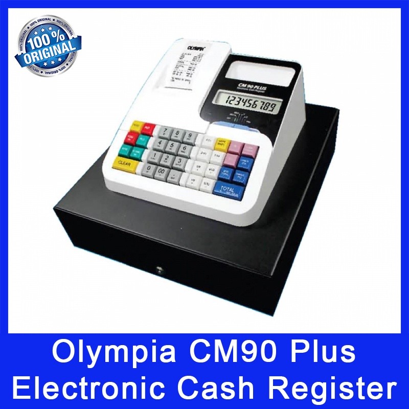 Olympia CM90 Plus Electronic Cash Register. Tax Calculation. Daily and Periodic Reporting. Local SG Stock.