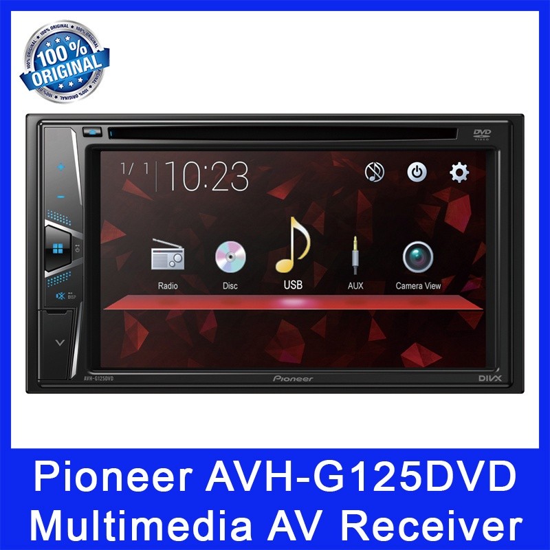 Pioneer AVH-G125DVD Multimedia AV Receiver. G-Series. 7-band Graphic EQ. Selectable Wall Paper. Local SG Stock.
