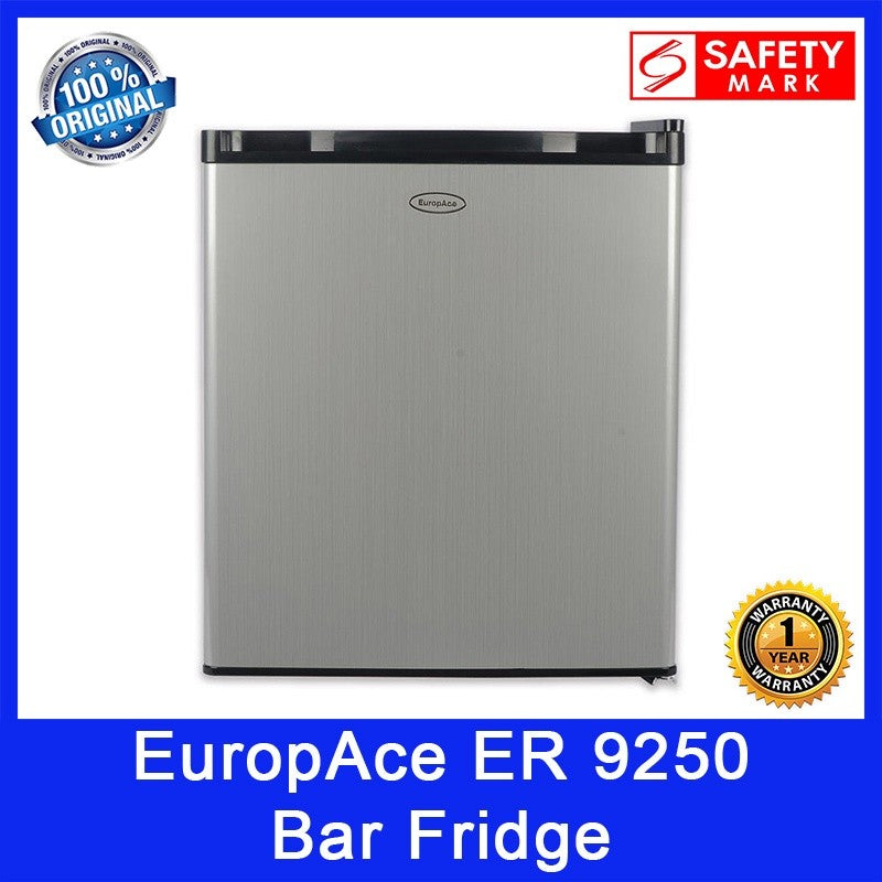 EuropAce ER9250 50L Bar Fridge. Also known as ER 9250. Energy Saving. Efficient Dual Cooling. 130W Power.