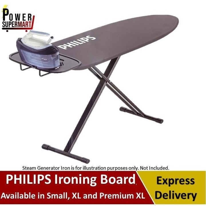 Philips GC221 Ironing Board | Available in Small, XL and Premium XL sizes | XL Size is Made for Steam Generator Iron