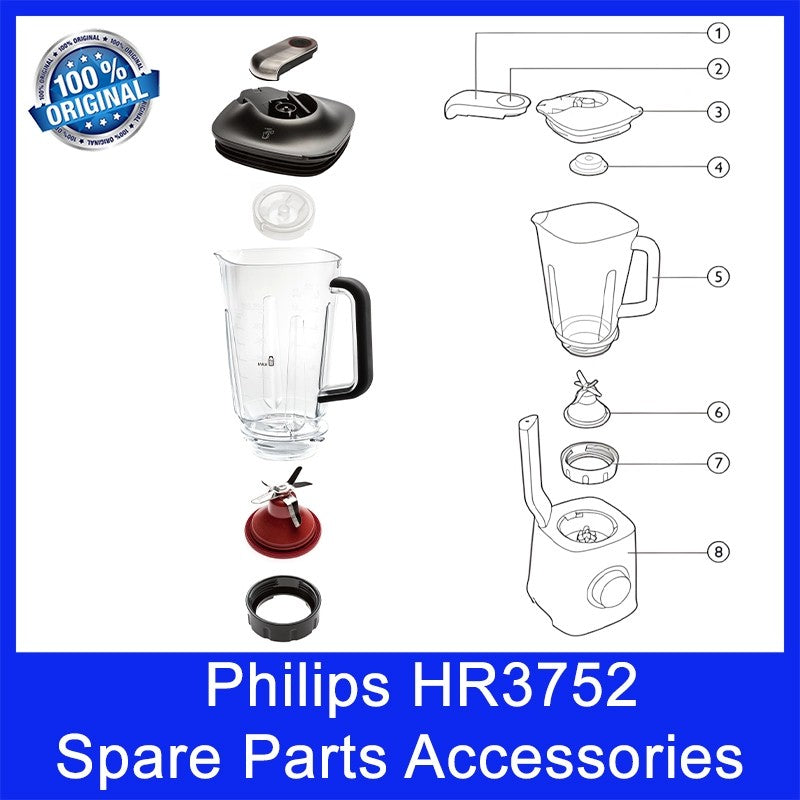 Philips HR3752 Spare Parts Accessories. Guaranteed Original. Local Singapore Stock
