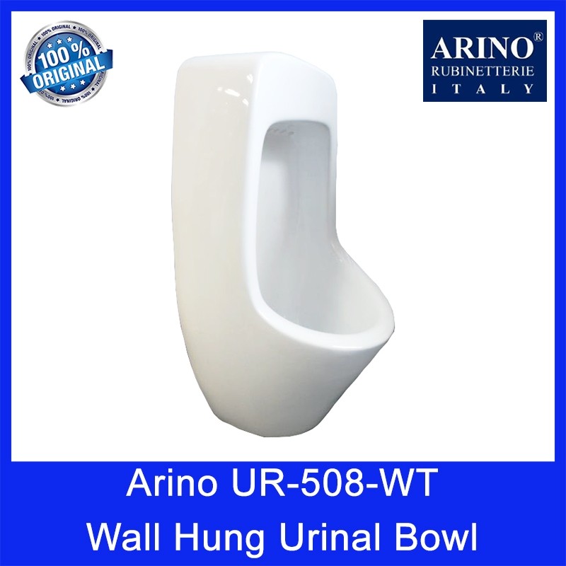 Arino UR-508-WT Wall Hung Urinal Bowl. Ceramic. WELS: 3 Ticks. Local SG Stock