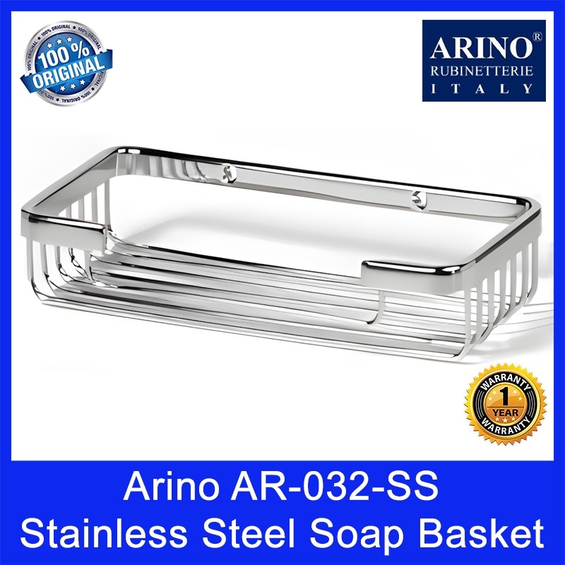 Arino AR-032-SS | Arino Soap Basket (L208 x W90 x H34mm) | 1 Year Warranty