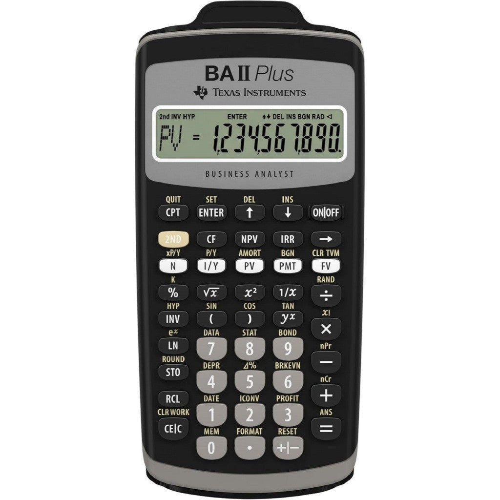 TEXAS INSTRUMENTS BA II Plus Financial Calculator | Guaranteed Original | Latest 2026 Edition | With Protective Cover