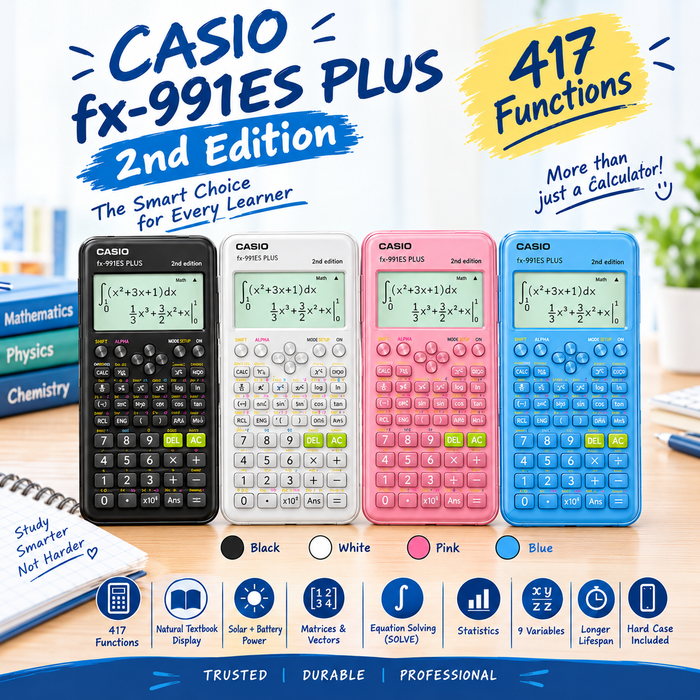 Casio FX-991ES Plus Scientific Calculator | Latest 2nd Edition